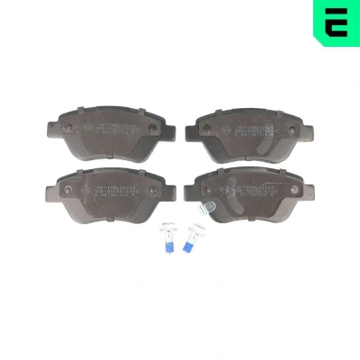 Kuva OPTIMAL BP 12324 Jarrupalat Etuakseli akustisella kulumavaroittimella Jarrusatulan ruuveilla OPEL: Corsa D Hatchback
