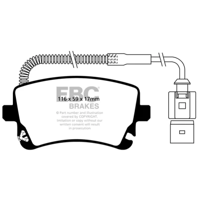 Kuva Jarrupalasarja, levyjarru EBC Brakes DP41470R