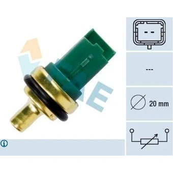 Kuva Tunnistin, jäähdytysnesteen lämpötila CITROËN, FIAT, FORD, JAGUAR, LANCIA, LAND ROVER, MAZDA, MINI, MITSUBISHI, PEUGEOT, SUZUKI, TOYOTA, VOLVO OE