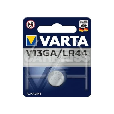 Kuva Varta V13GA nappiparisto 1,55V 11,6mm kamera LR44 1,5V paristo/alkali 11,6X5,4mm