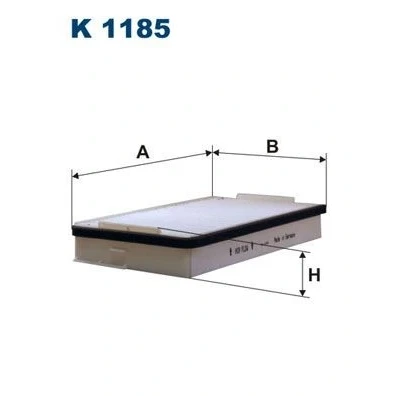 Kuva FILTRON K 1185 Raitisilmasuodatin Hiukkassuodatin 262 163 46