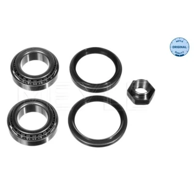 Kuva MEYLE 714 500 0001 Pyöränlaakerit etuakseli molemminpuoleinen Asennusmateriaalilla ORIGINAL Quality 60 Kartiorullalaakeri FORD: FIESTA 2, 1