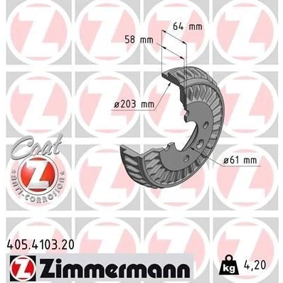 Kuva ZIMMERMANN 405.4103.20 Jarrurumpu 237