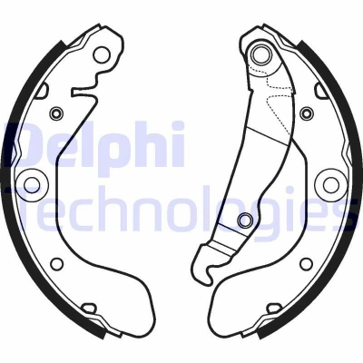 Kuva DELPHI LS2114 Jarrukengät 200 36 CHEVROLET: Aveo Hatchback