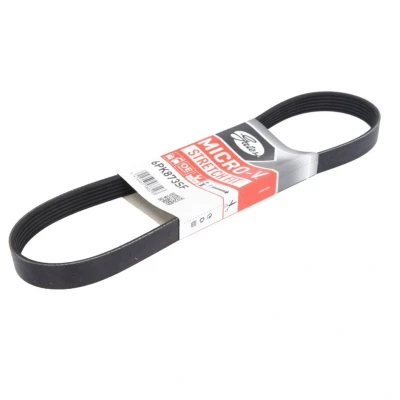 Kuva GATES Micro V Stretch Fit 6PK873SF Moniurahihna 873 6 PA (polyamidi), EPDM (eteenipropeeni dieeni kumi) FORD: Transit Mk6 Van, Bussi