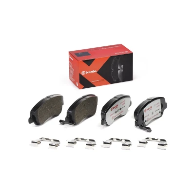 Kuva BREMBO P 18 025X Jarrupalat akustisella kulumavaroittimella Tarvikkeilla KIA: RIO 3, 4, 3 Stufenheck, HYUNDAI: ACCENT 4 Stufenheck