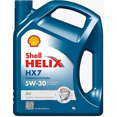 Kuva Moottoriöljy SHELL HELIX HX7 PROFESSIONAL AV 5W30 4L