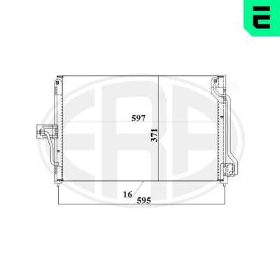 Kuva ERA 667207 Ilmastoinnin Lauhdutin ilman vedenerotinta OPEL: Astra H Caravan