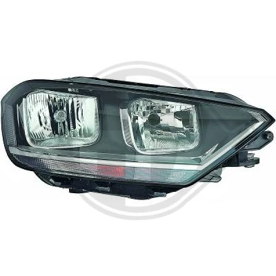Kuva DIEDERICHS 2216880 Ajovaloumpio Oikea H7, H15 Halogeeni Oikeanpuoleiselle liikenteelle VW: Golf Sportsvan (AM1, AN1) 1.6, 1.4 TSI MultiFuel, 1.0
