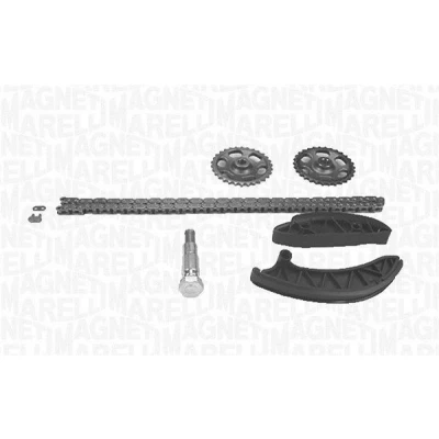 Kuva MAGNETI MARELLI 341500000840 Jakoketjusarja Yksinkertainen, ketjulukolla, Ketju avoin MERCEDES BENZ: C sarja T modell, Sedan, CLS Coupe