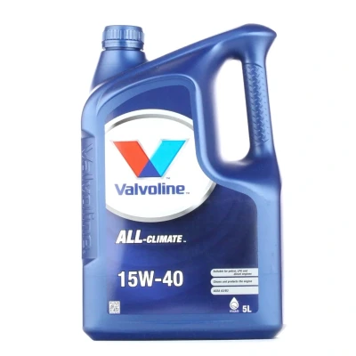 Kuva Valvoline All Climate 15W 40 5l Moottoriöljy 872786 VOLKSWAGEN: Transporter 5, Multivan 5 (7HM, Passat B6 Variant, MERCEDES BENZ: E sarja Sedan