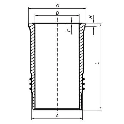 Kuva MAHLE ORIGINAL 439 WN 05 00 Sylinteriputki