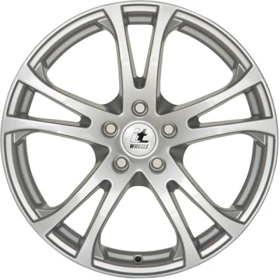 Kuva itWheels 5 aukko 15tuumaa 100mm alumiinivanne MICHELLE Loistava hopea, maalattu 4551101 Vanne