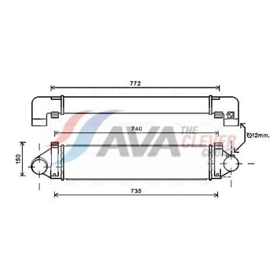 Kuva Välijäähdytin AVA QUALITY COOLING FDA4481