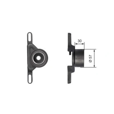 Kuva GATES FleetRunner Micro V Stretch Fit T41147 Kiristysrulla, Hammashihnat FORD: Escort 3, 4, 5