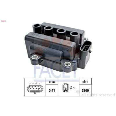 Kuva FACET 9.6418 Sytytyspuola RENAULT: Clio 2, 4, DACIA: SANDERO I, 2