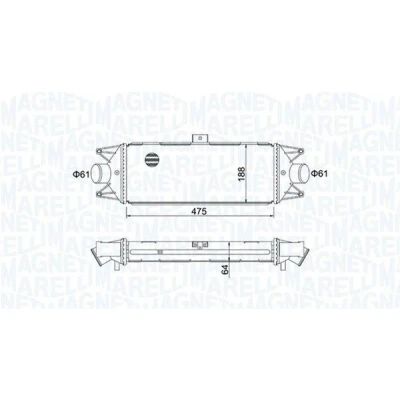 Kuva MAGNETI MARELLI 351319204010 Välijäähdytin IVECO: DAILY 3 Bus