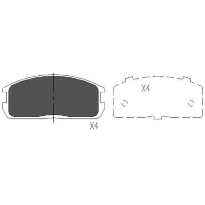 Kuva KAVO PARTS KBP 5524 Jarrupalat