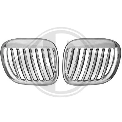 Kuva DIEDERICHS HD Tuning 1250240 Etusäleikkö Molemminpuolin Kromi