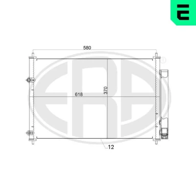 Kuva Kondensaattori, ilmastointilaite TOYOTA AURIS, AURIS Kombi, VAN Skåp/halvkombi, AVENSIS Sedan, COROLLA VERSO OE 884500