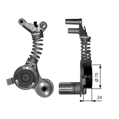 Kuva GATES FleetRunner Micro V Kit T38406 Värinänvaimennin, Moniurahihna