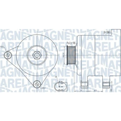 Kuva Laturi FORD MONDEO Sedan IV, VOLVO V70 III OE 1458640, 1791840, 30795169