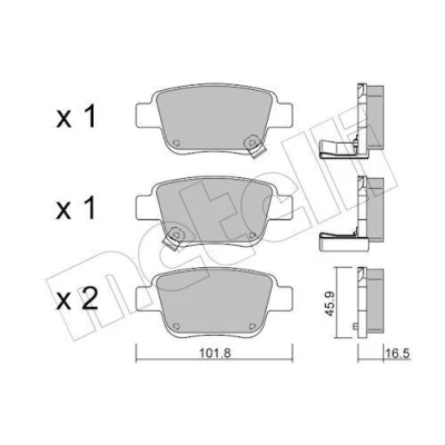 Kuva Jarrupalasarja, levyjarru METELLI 22 0451 0