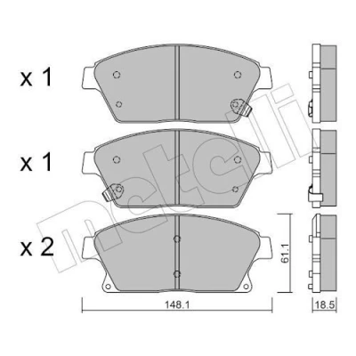 Kuva Jarrupalasarja, levyjarru METELLI 22 0839 0