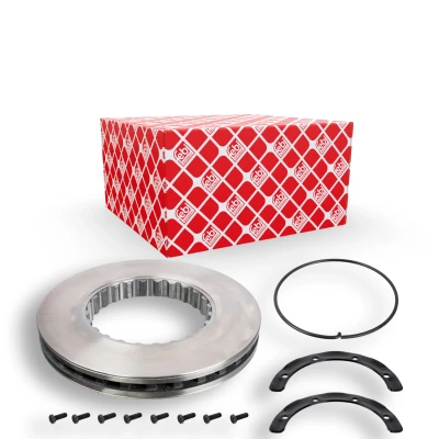 Kuva FEBI BILSTEIN Jarrulevy Taka akseli, Etuakseli 45mm tuuletettu sisältä pinnoitettu 104674 5001667798,5001867798,20515097,85103804,85110495 Jarrulevyt