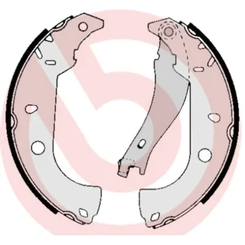 Kuva BREMBO S 23 511 Jarrukengät 229 42 Seisontajarrukahvalla