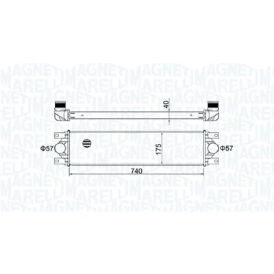 Kuva MAGNETI MARELLI 351319204790 Välijäähdytin