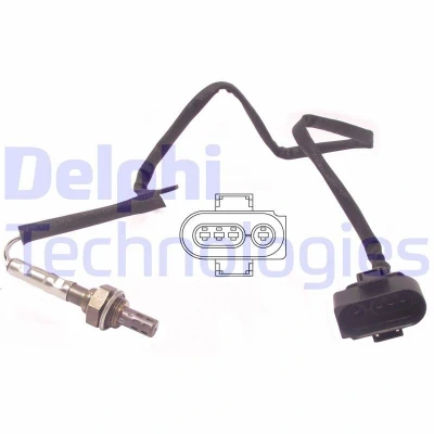 Kuva DELPHI ES10967 12B1 Lambda Anturi Sormisondi, Lämmitetty VOLKSWAGEN: Polo III Classic, GOLF 3, TRANSPORTER 4 Bus, SEAT: Ibiza 2
