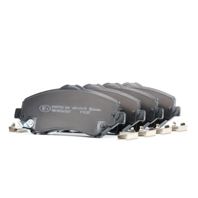 Kuva BREMBO P 11 022 Jarrupalat akustisella kulumavaroittimella Tarvikkeilla DODGE: Nitro SUV, Journey MPV, CHRYSLER: GRAND 5OYAGER 5, JEEP: WRANGLER 3