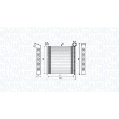 Kuva MAGNETI MARELLI 350218448000 Lämmityslaitteen Kenno
