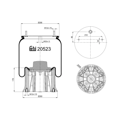 Kuva FEBI BILSTEIN 20523 Metallipalje, ilmajousitus