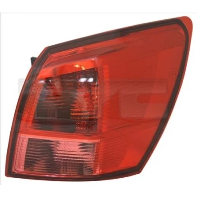 Kuva TYC 11 12115 01 9 Takavalot Oikea Uloin osa Ilman lampun kantaa NISSAN: Qashqai / Qashqai+2 I
