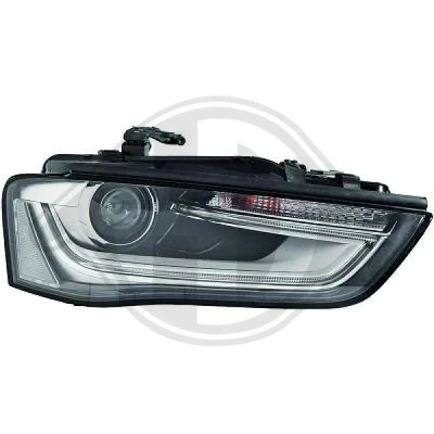 Kuva DIEDERICHS 1019984 Ajovaloumpio Oikea D3S Bi xenon Lasinkirkas Oikeanpuoleiselle liikenteelle AUDI: A4 B8 Avant, Sedan