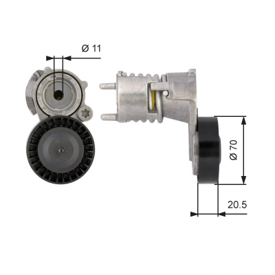 Kuva GATES FleetRunner Micro V Kit T39117 Kiristysrulla VOLVO: V50