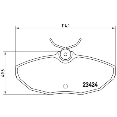 Kuva BREMBO P 36 013 Jarrupalat Ilman kulumisenilmaisinta Jarrusatulan ruuveilla Tarvikkeilla JAGUAR: S Type, XJ Sedan