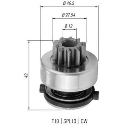 Kuva MAGNETI MARELLI 940113020357 Hammaspyörä, käynnistys