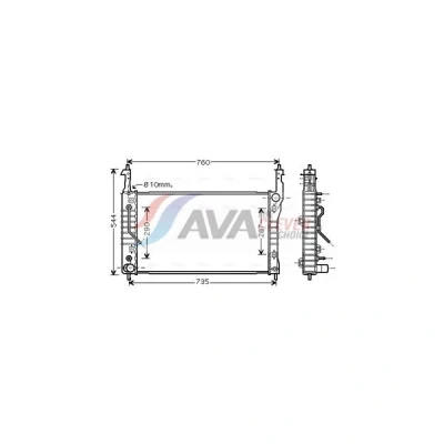 Kuva Jäähdytin,moottorin jäähdytys AVA QUALITY COOLING OLA2424