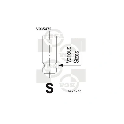 Kuva Pakoventtiili LAND ROVER, MG, ROVER OE LGH100820, LGH100820L, LGH101190