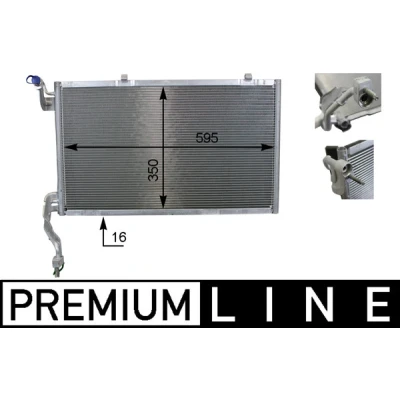 Kuva Lauhdutin, ilmastointilaite MAHLE ORIGINAL AC 10 000P
