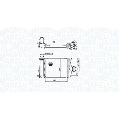 Kuva MAGNETI MARELLI 351319205390 Välijäähdytin