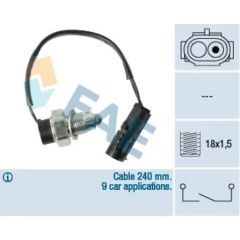 Kuva Kytkin, peruutusvalo JEEP WRANGLER I, SUZUKI GRAND VITARA OE 25354 78E50 000, 89 83 500 629, LS 240