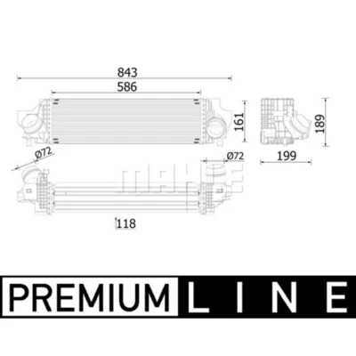 Kuva MAHLE ORIGINAL CI 610 000P Välijäähdytin