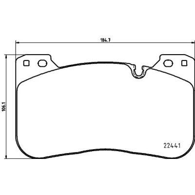 Kuva HELLA 8DB 355 025 991 Jarrupalat Kulumisenilmaisemelle BMW: 5 Sedan, 8 Coupe