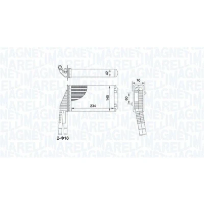 Kuva MAGNETI MARELLI 350218467000 Lämmityslaitteen Kenno