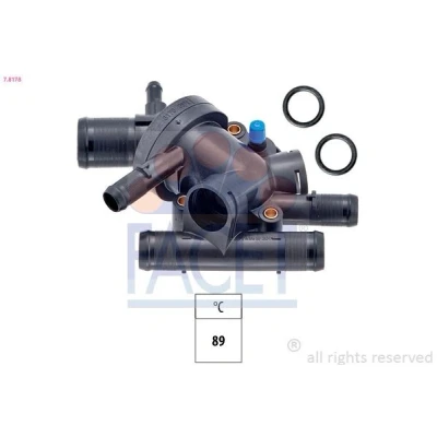 Kuva FACET 7.8178 Termostaatti 89 Made in Italy OE Equivalent Tiivisteillä RENAULT: CLIO 2, Kangoo I