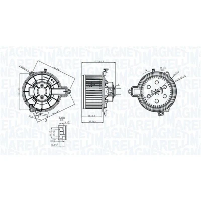 Kuva MAGNETI MARELLI 069412733010 Lämmityslaitteen Puhallin IVECO: DAILY 4 Kasten/Kombi